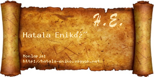 Hatala Enikő névjegykártya